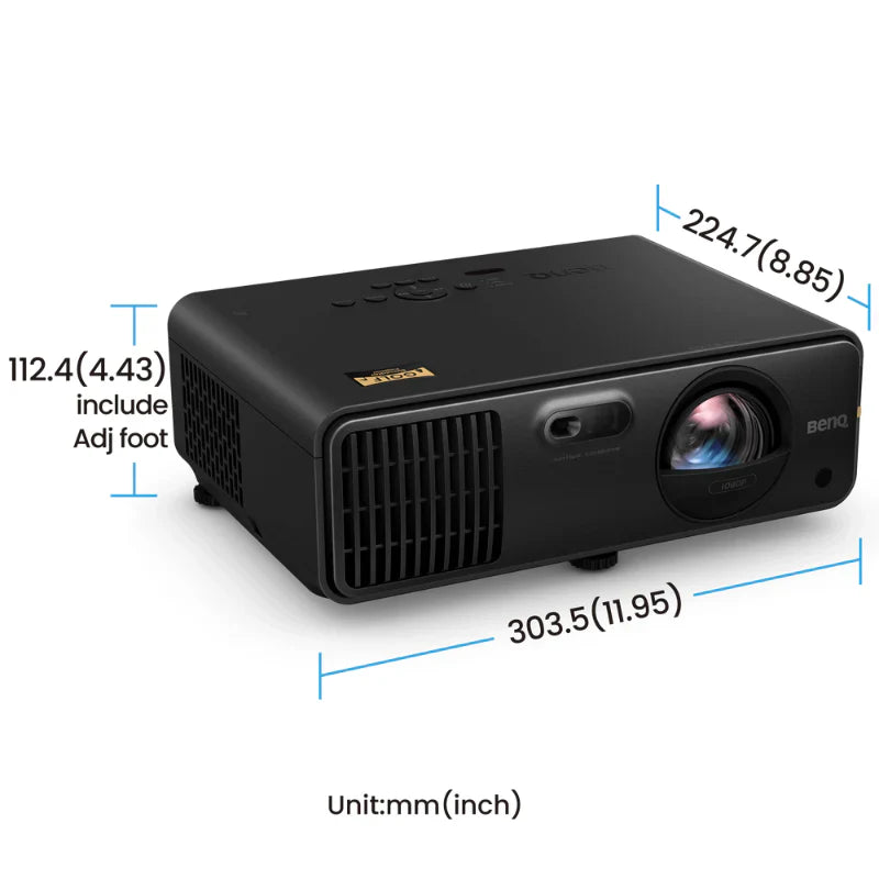BenQ AH700ST Short Throw Laser Projector – 4000 Lumens, 1080p, Golf Simulator Optimized