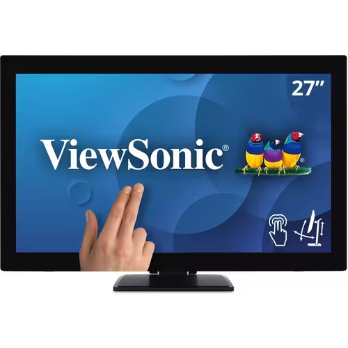 ViewSonic 27" 1080p 10-Point Touch Monitor – Full HD, HDMI, DP, Ergonomic, Speakers