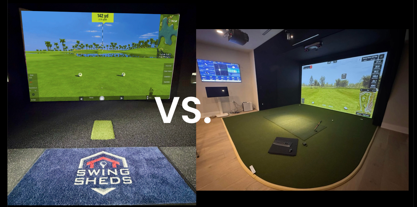 The Real Cost Difference: Full Golf Simulator Build-Out vs. Swing Shed