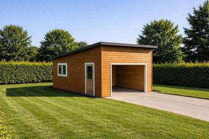 The Torrey Pines Edition — 17x23 EZ Log Garage Kit by Swing Sheds