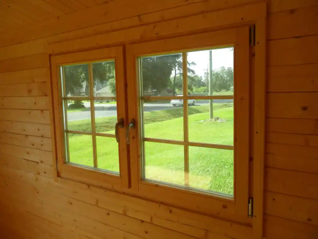 The Torrey Pines Edition — 17x23 EZ Log Garage Kit by Swing Sheds