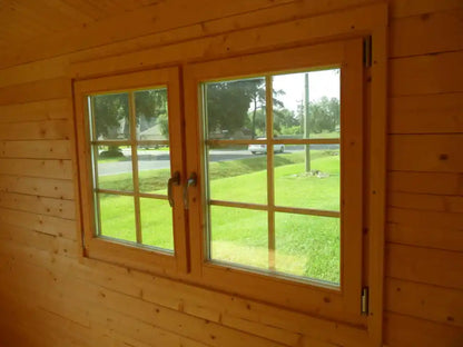 The Torrey Pines Edition — 17x23 EZ Log Garage Kit by Swing Sheds