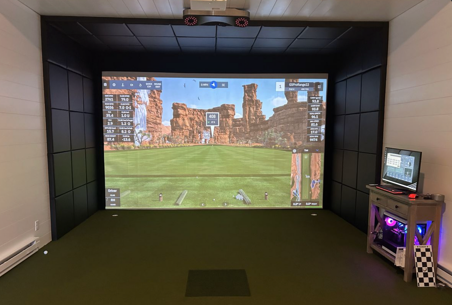 Golf Simulator Enclosure