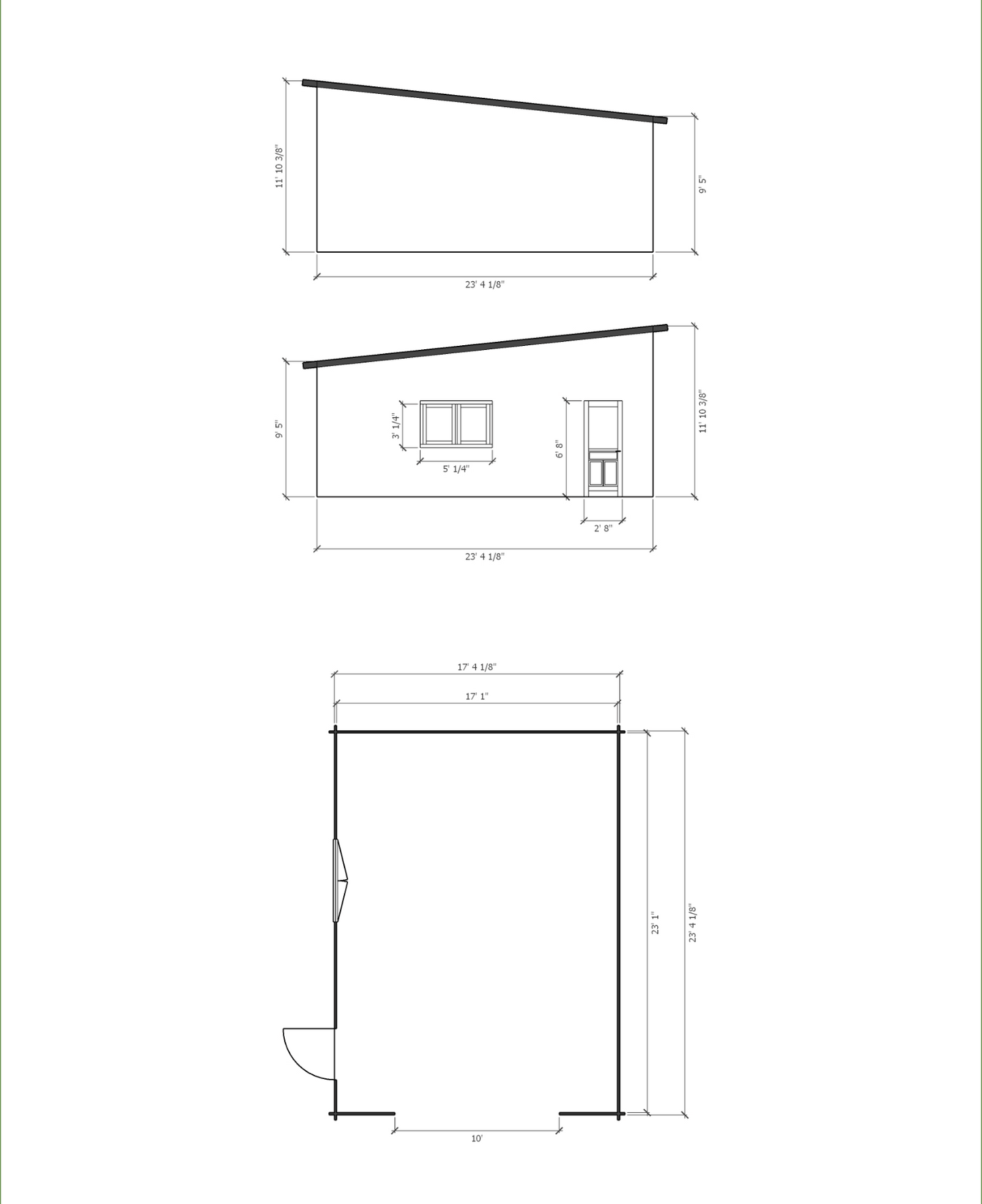 The Torrey Pines Edition — 17x23 EZ Log Garage Kit by Swing Sheds