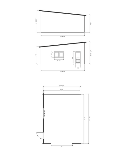 The Torrey Pines Edition — 17x23 EZ Log Garage Kit by Swing Sheds