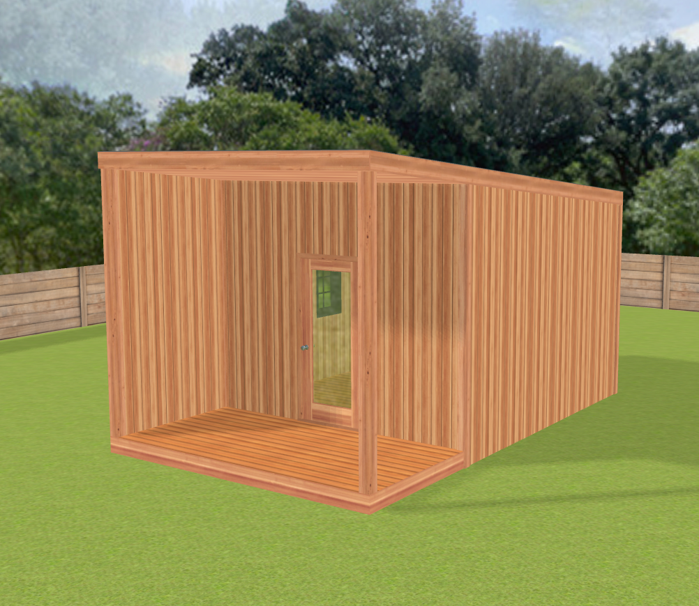 Summerwood Cove Home Studio (16×20 & 20×20) — Modern Studio with Porch + 10' Ceilings