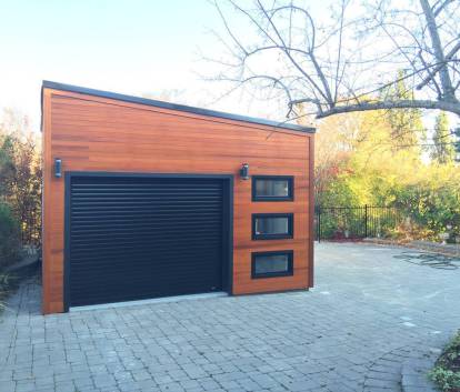 Summerwood Urban Garage Kit — Modern Flat-Roof Design with 10' Ceilings