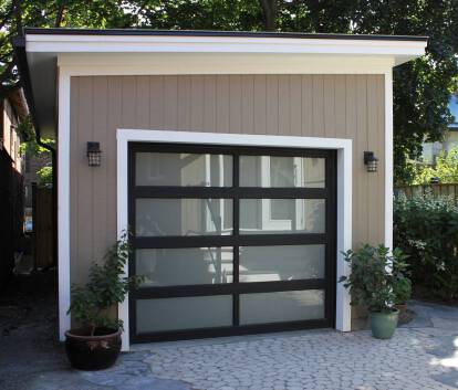 Summerwood Urban Garage Kit — Modern Flat-Roof Design with 10' Ceilings