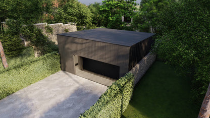 Summerwood Annex Garage Kit — Modern Flat-Roof Design