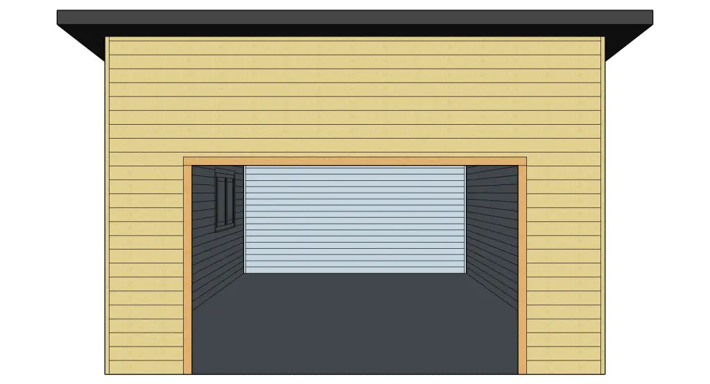 The Torrey Pines Edition — 17x23 EZ Log Garage Kit by Swing Sheds