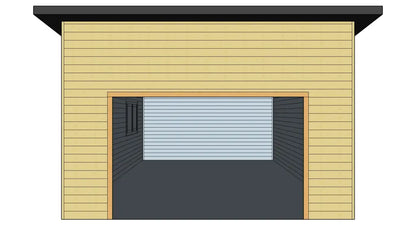 The Torrey Pines Edition — 17x23 EZ Log Garage Kit by Swing Sheds