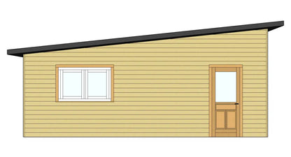 The Torrey Pines Edition — 17x23 EZ Log Garage Kit by Swing Sheds