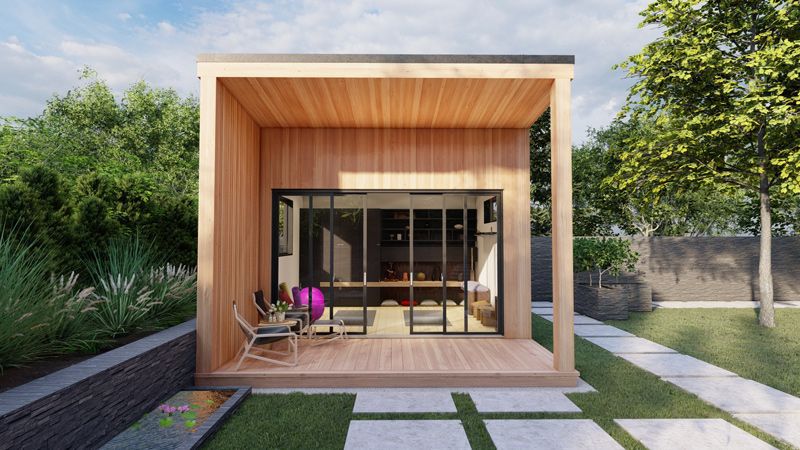 Summerwood Cove Home Studio (16×20 & 20×20) — Modern Studio with Porch + 10' Ceilings